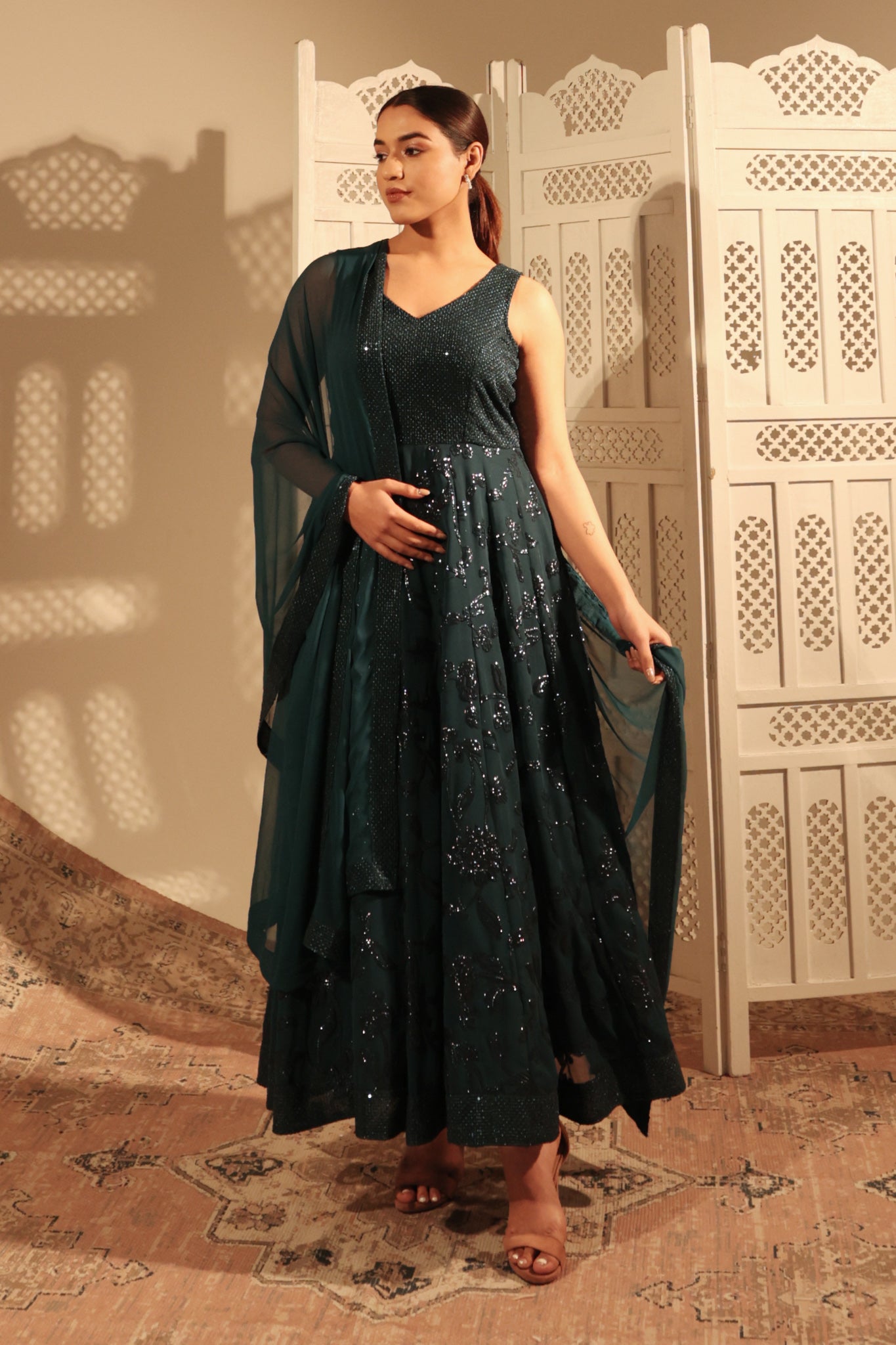 Georgette Anarkali suit