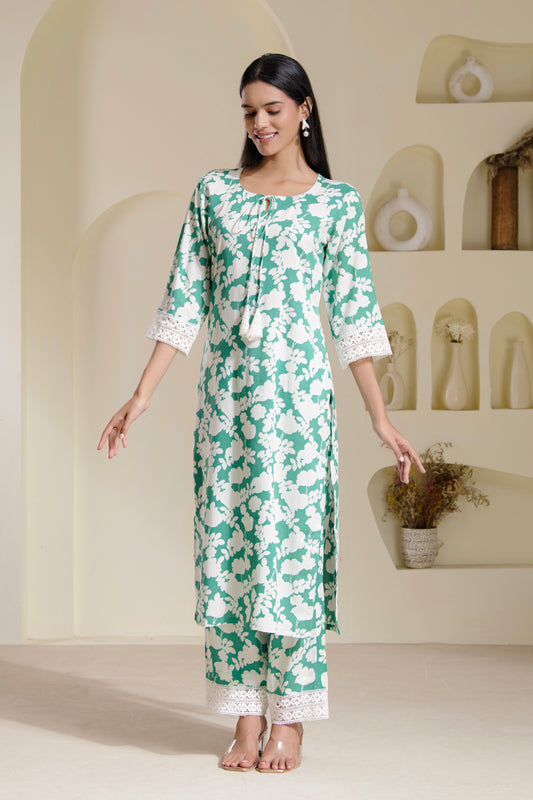 Printed Kurta Pant Set