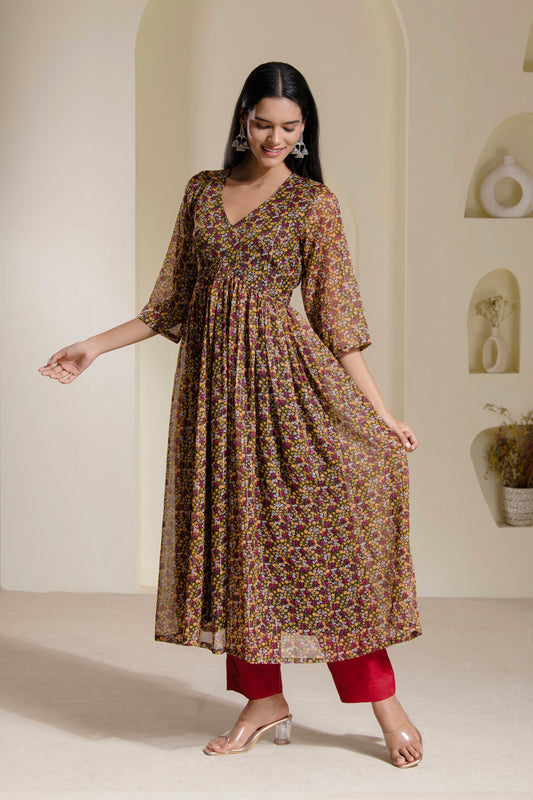 Alia cut Anarkali suit