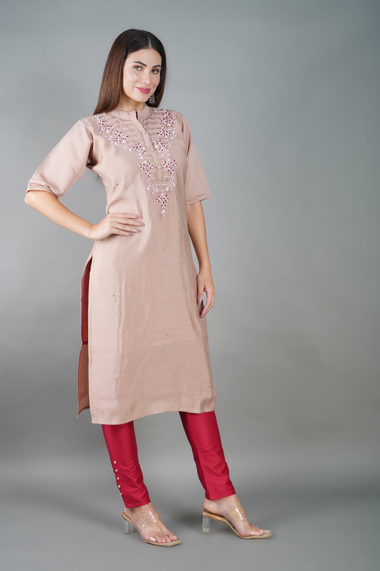 Chanderi Silk Kurta Set