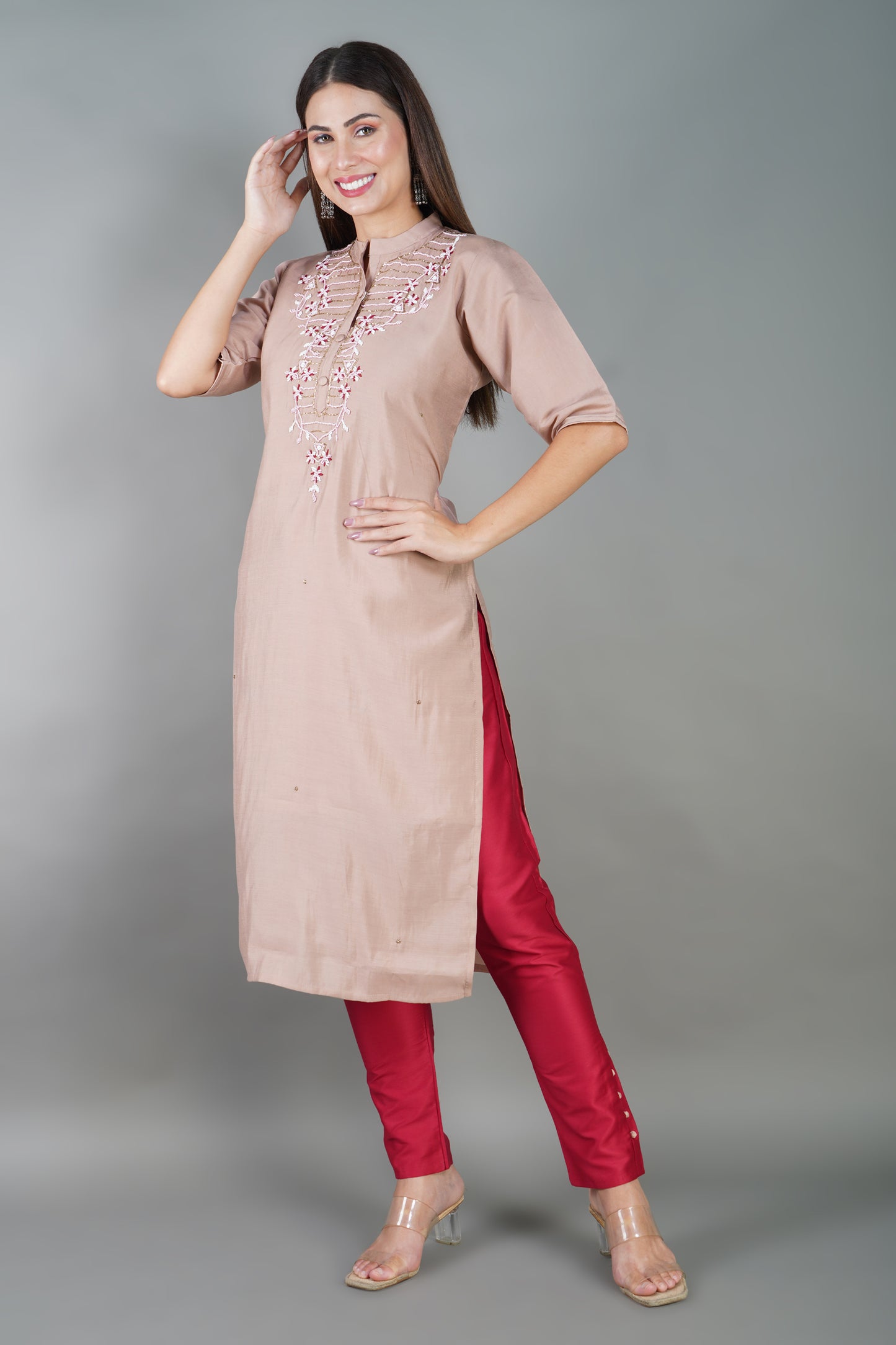 Chanderi Silk Kurta Set