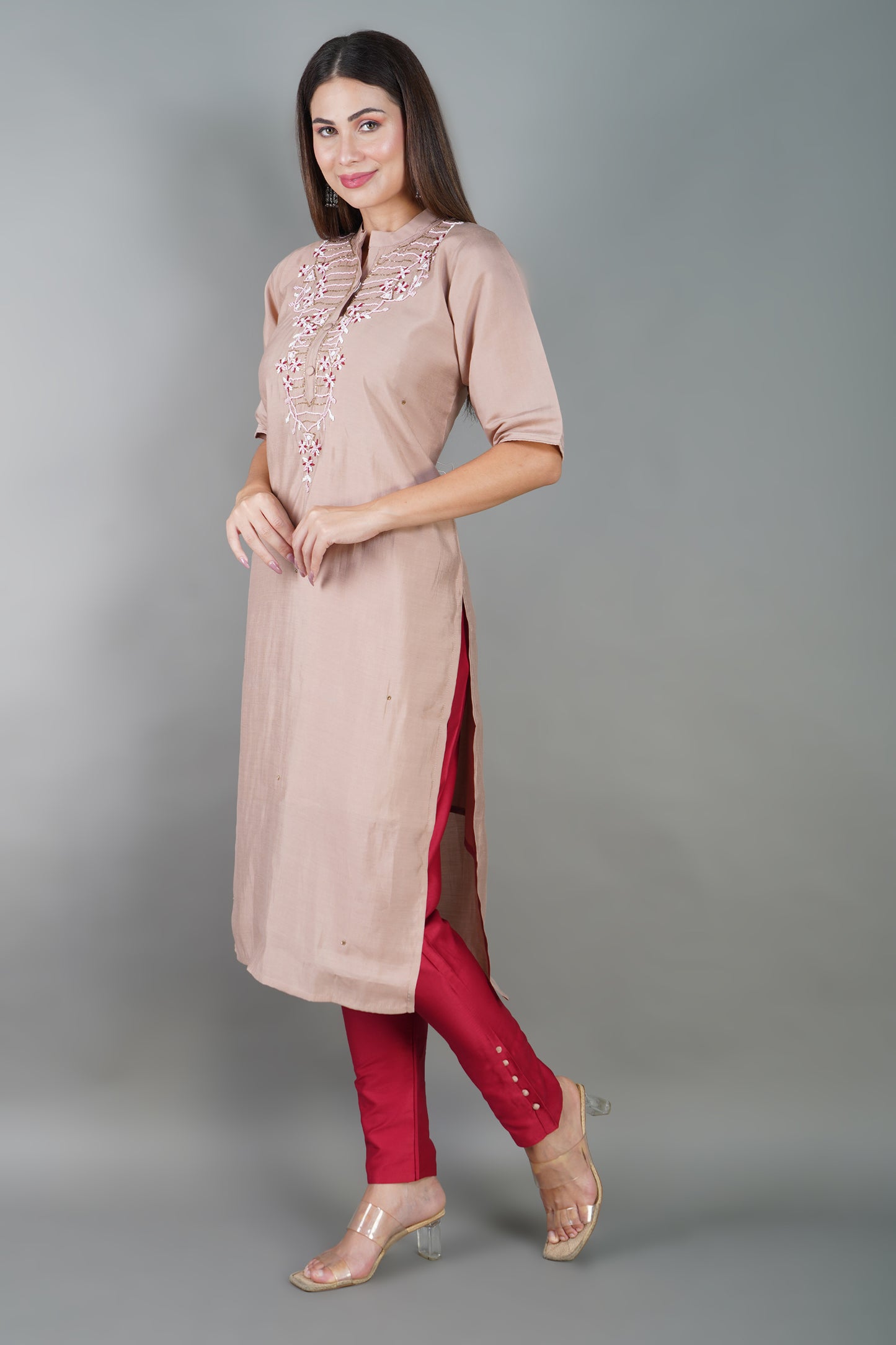 Chanderi Silk Kurta Set