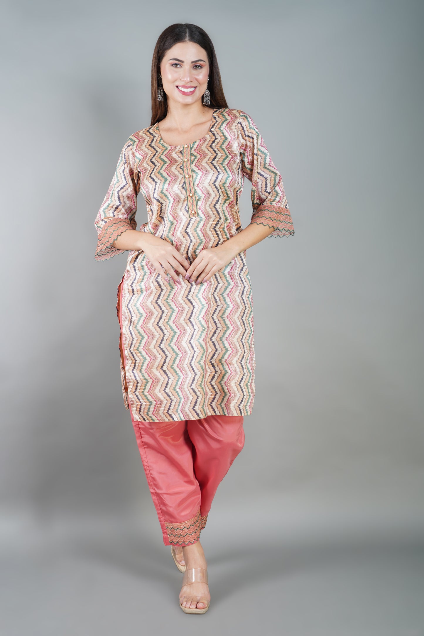 Tussar Silk Kurta Set