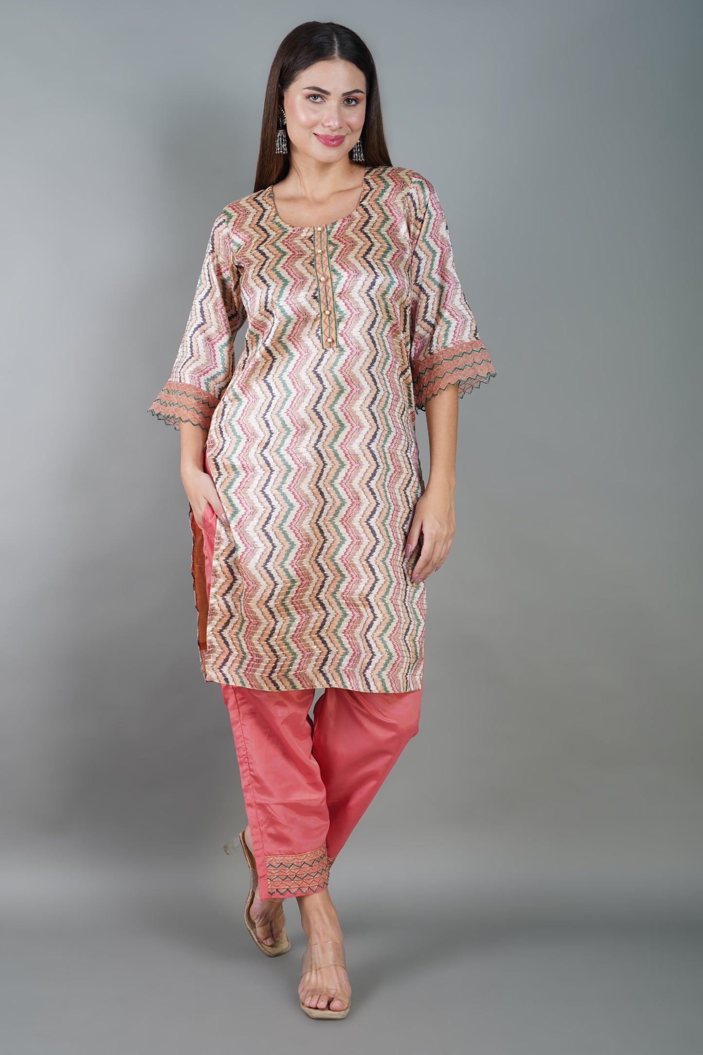 Tussar Silk Kurta Set