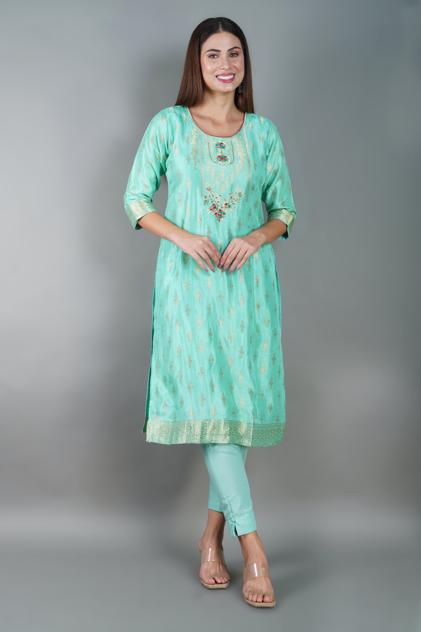 Chanderi Silk Kurta Set