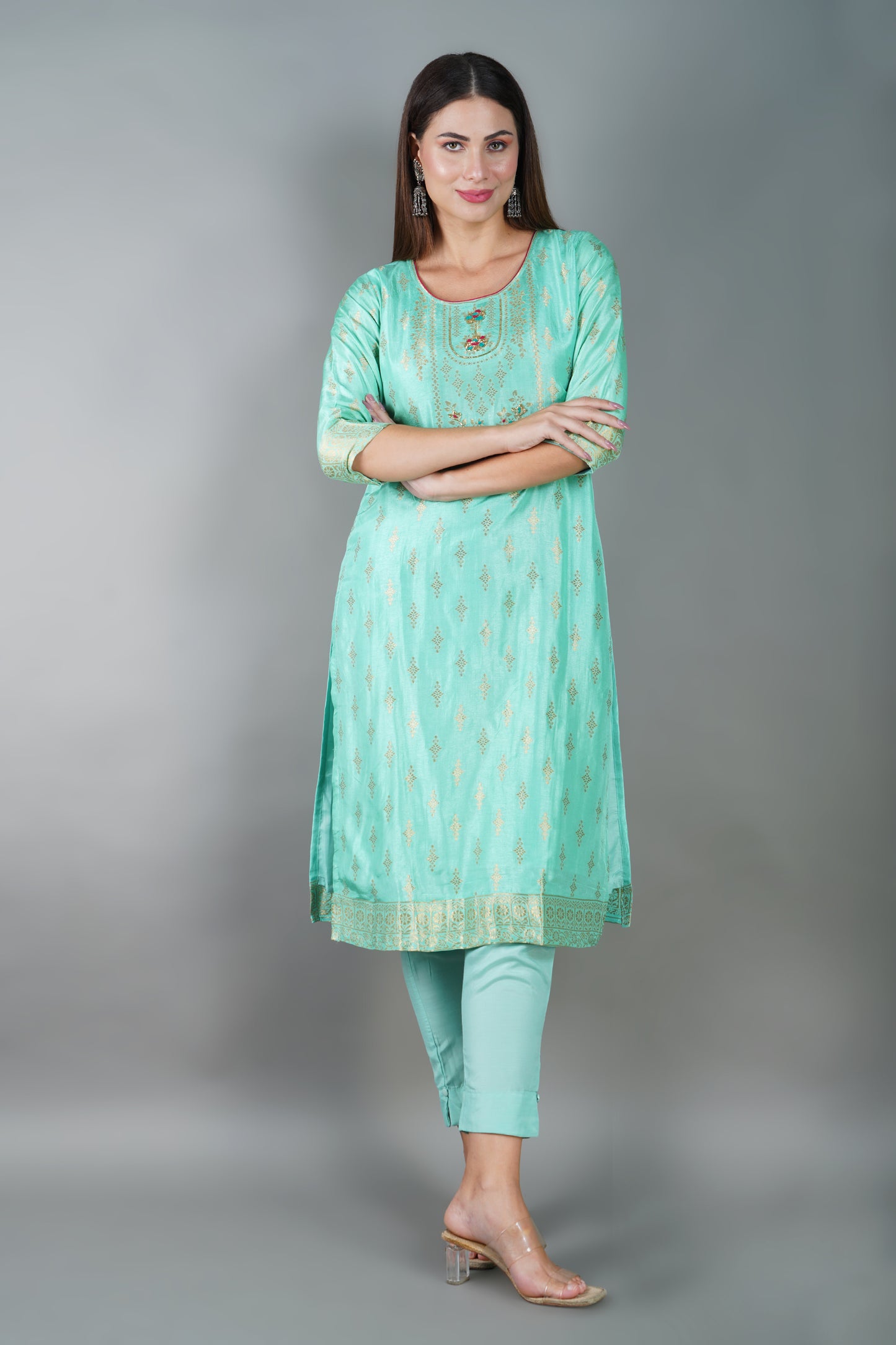 Chanderi Silk Kurta Set