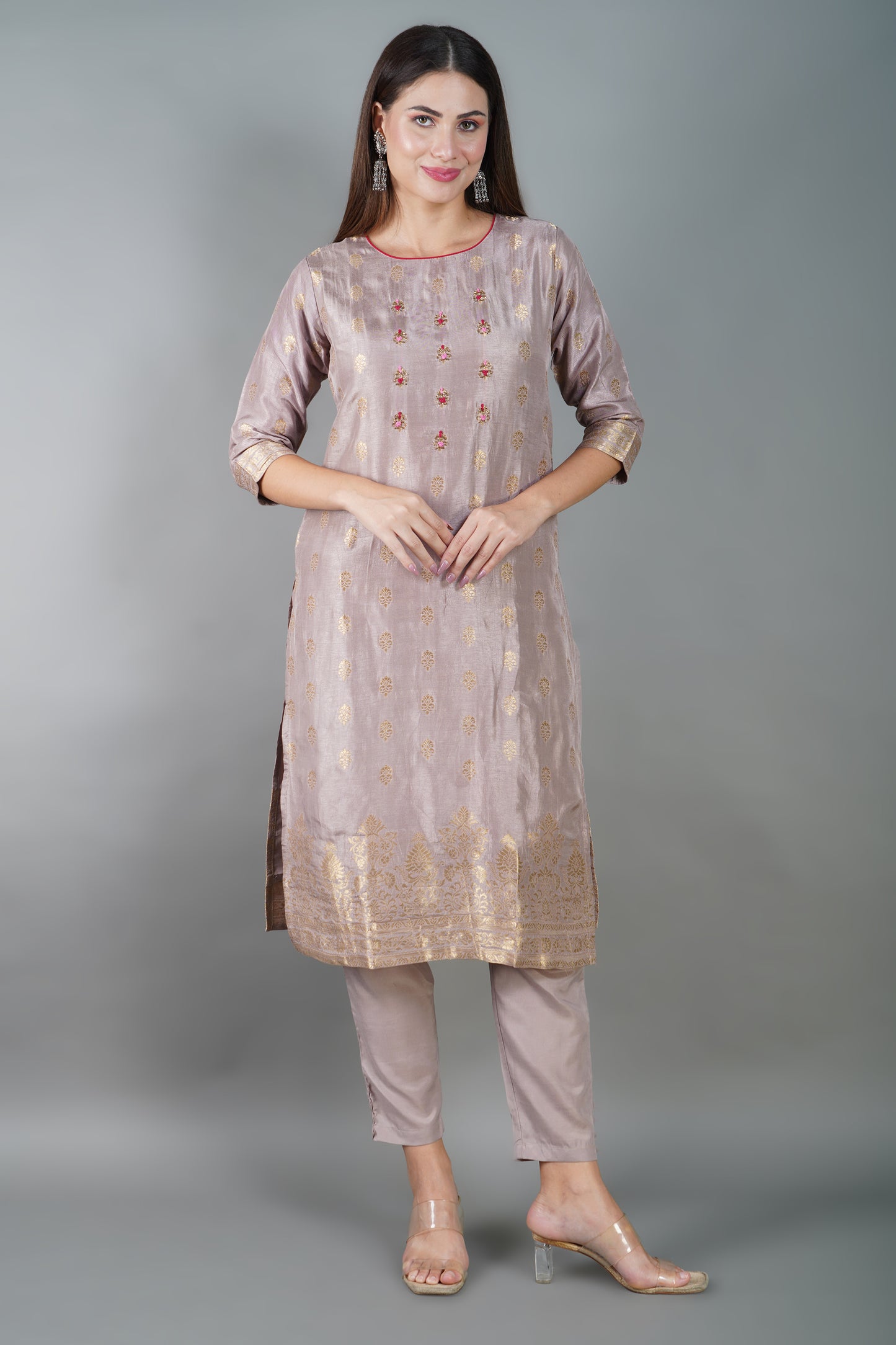 Chanderi Silk Kurta Set