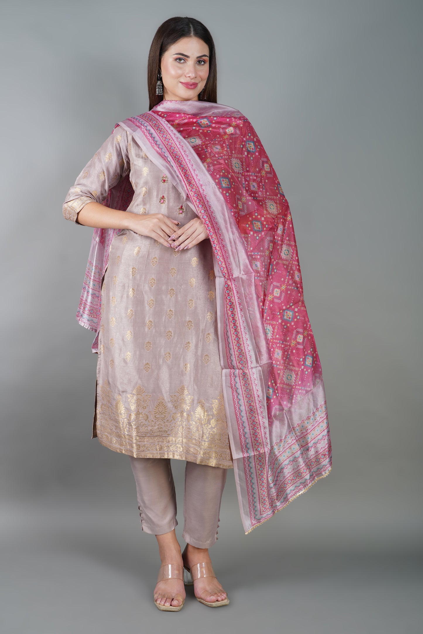 Chanderi Silk Kurta Set