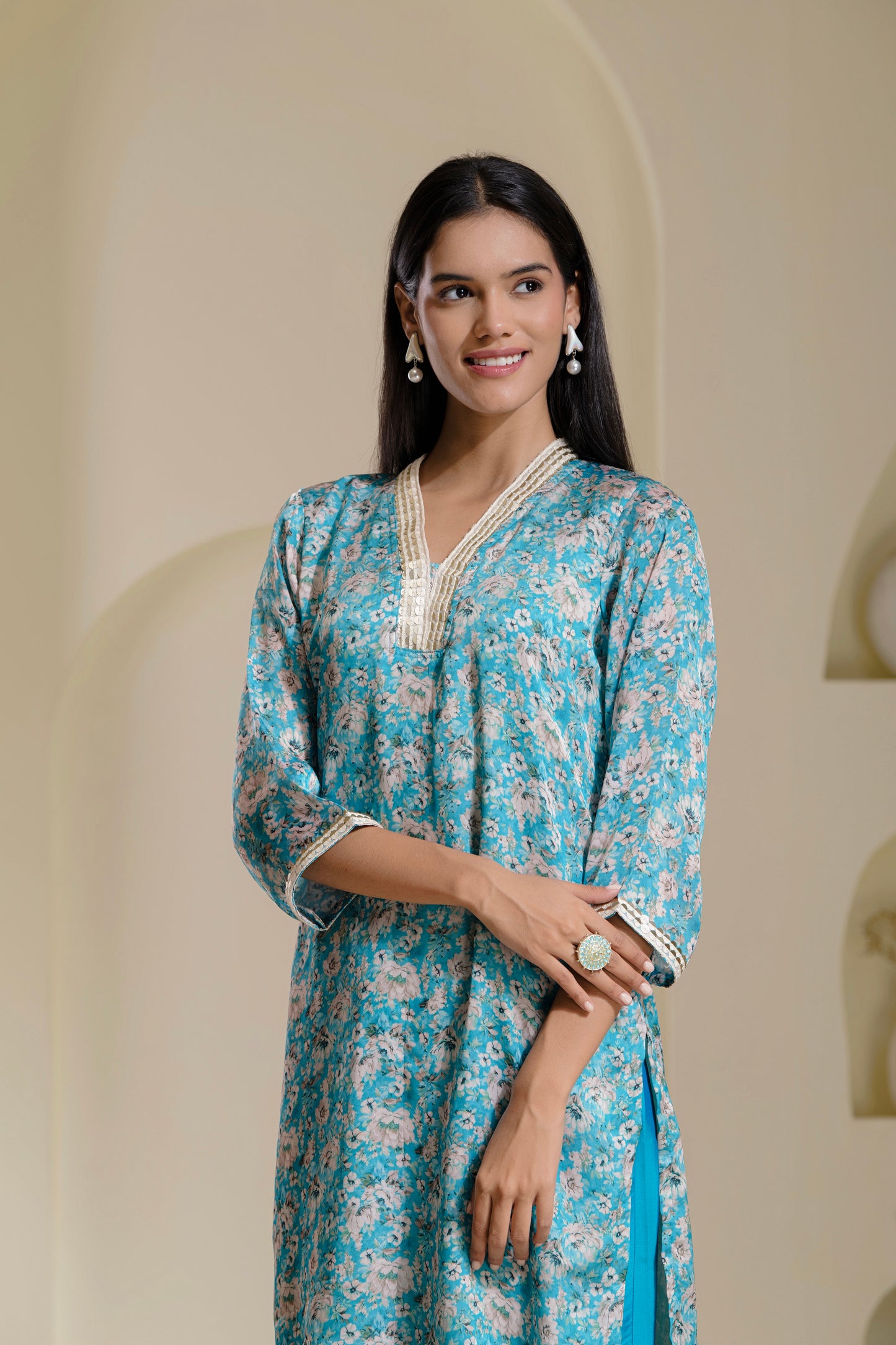 Satin Georgette kurta set