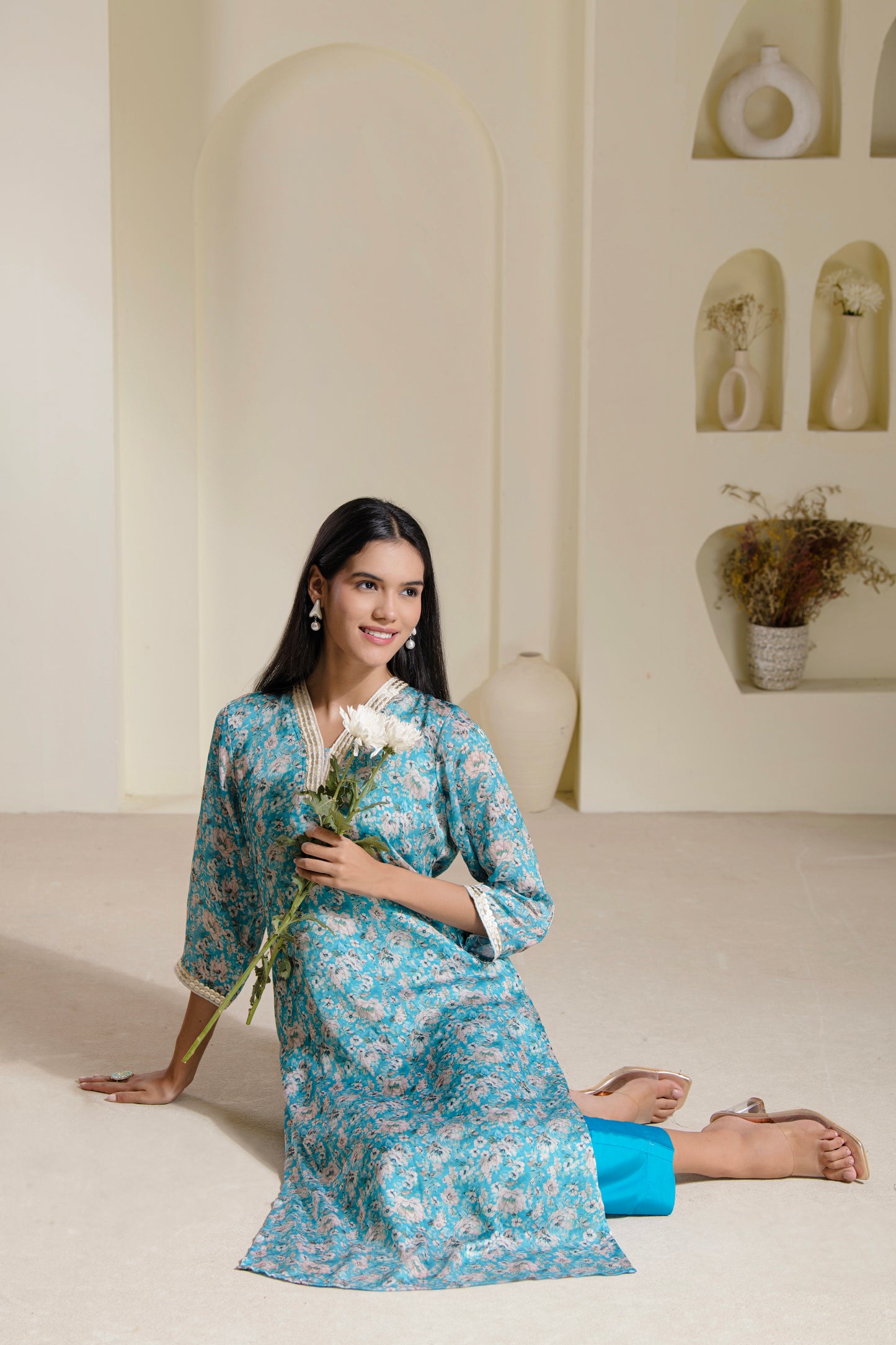 Satin Georgette kurta set