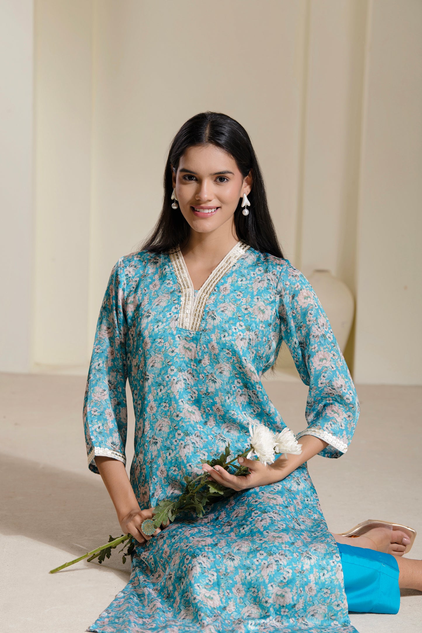 Satin Georgette kurta set