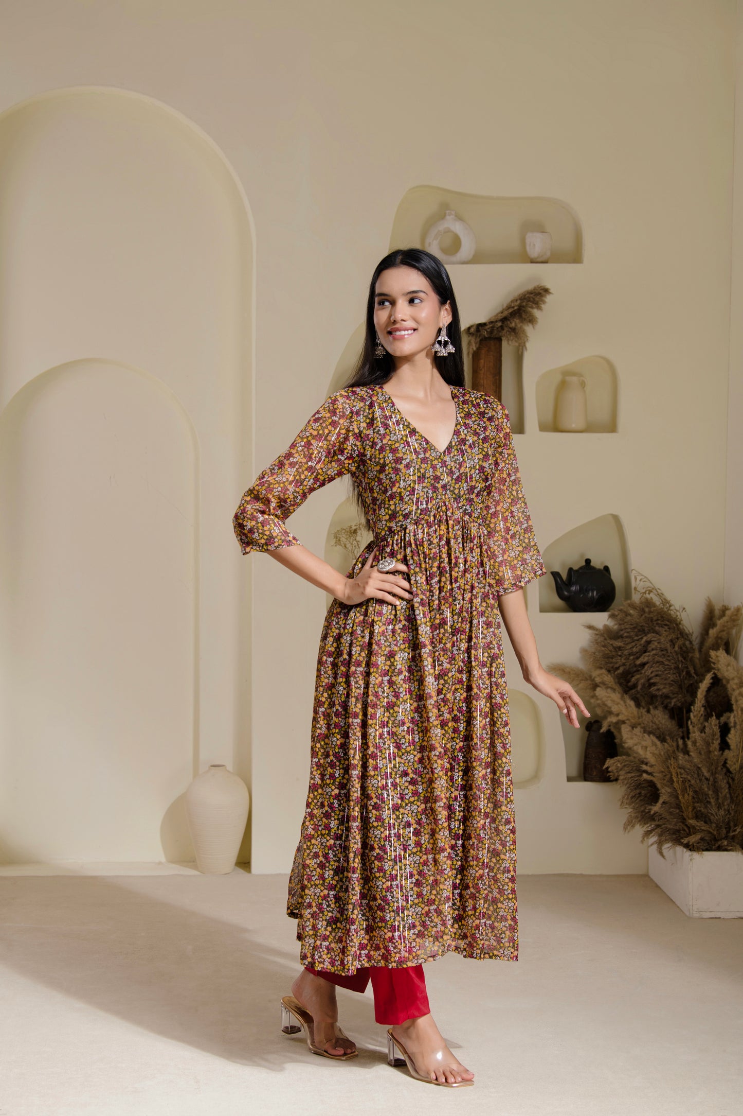 Alia cut Anarkali suit