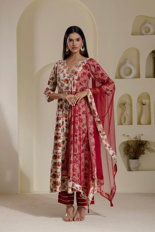 Anghrakha anarkali suit